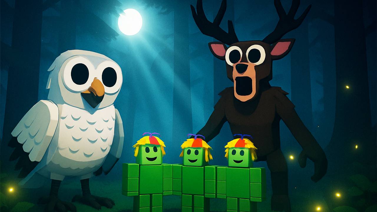 САМОЕ ИМБОВОЕ ВЫЖИВАНИЕ В 99 НОЧЕЙ В ЛЕСУ в РОБЛОК смотреть онлайн