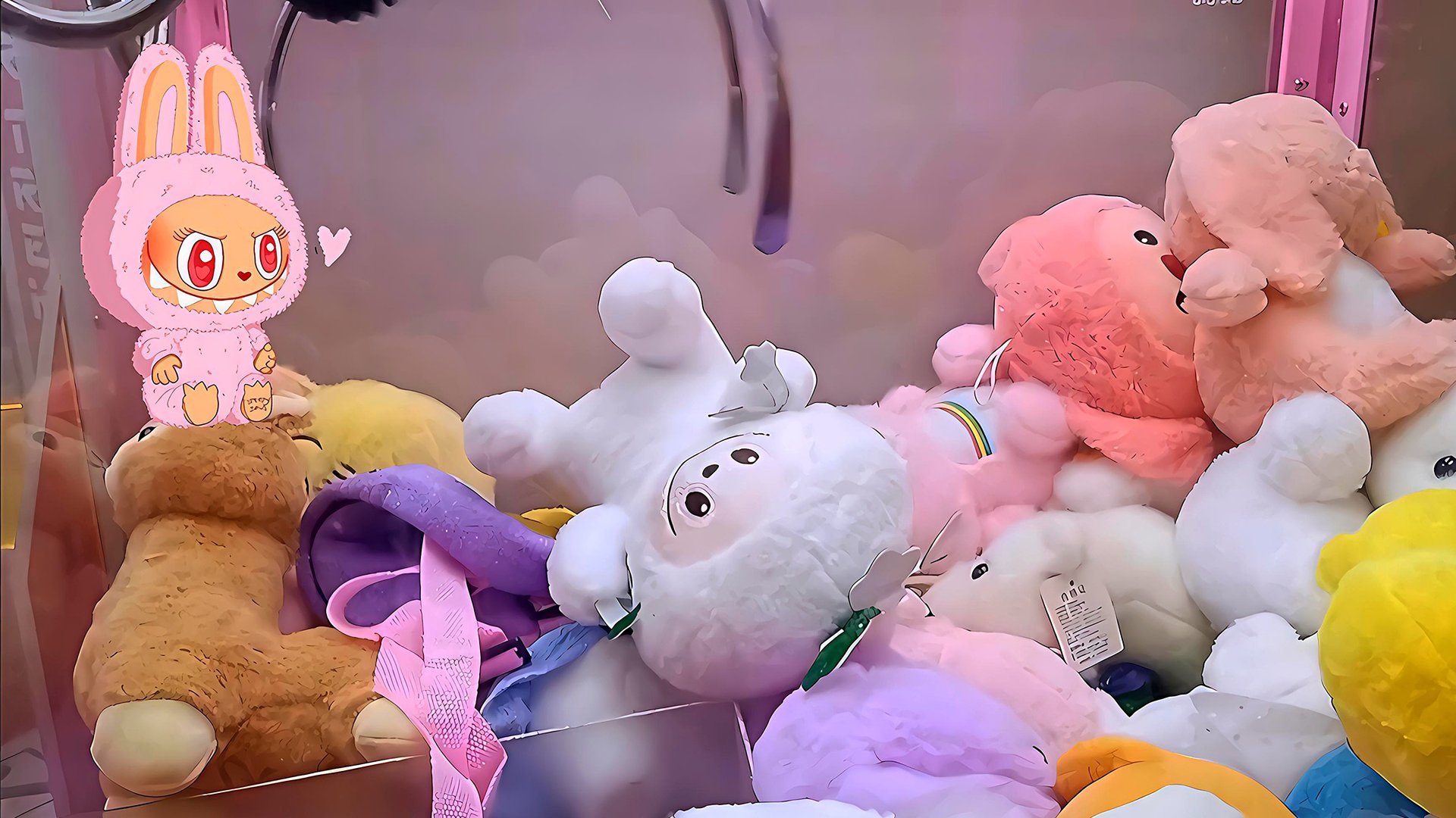 Вытащили Лабубу и другие классные игрушки из автомата Хватайка. смотреть онлайн