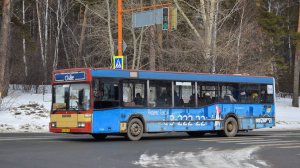 Автобус Mercedes-Benz O405N2 (АС 064 22). Покатушки по Барнаулу. / Mercedes-Benz Bus O405N2.