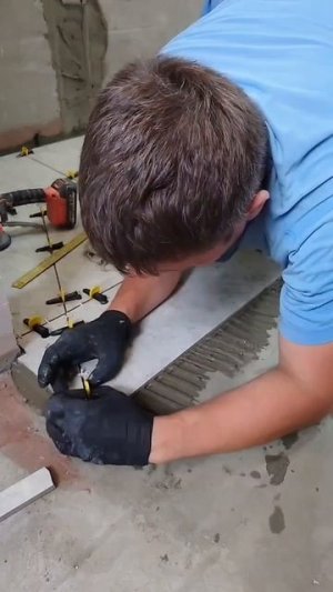 Укладка плитки.