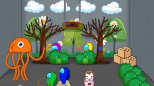 AMONG US ПРОТИВ Гартена из Банбана.