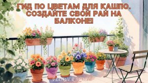 Гид по цветам для кашпо. Создайте свой рай на балконе!