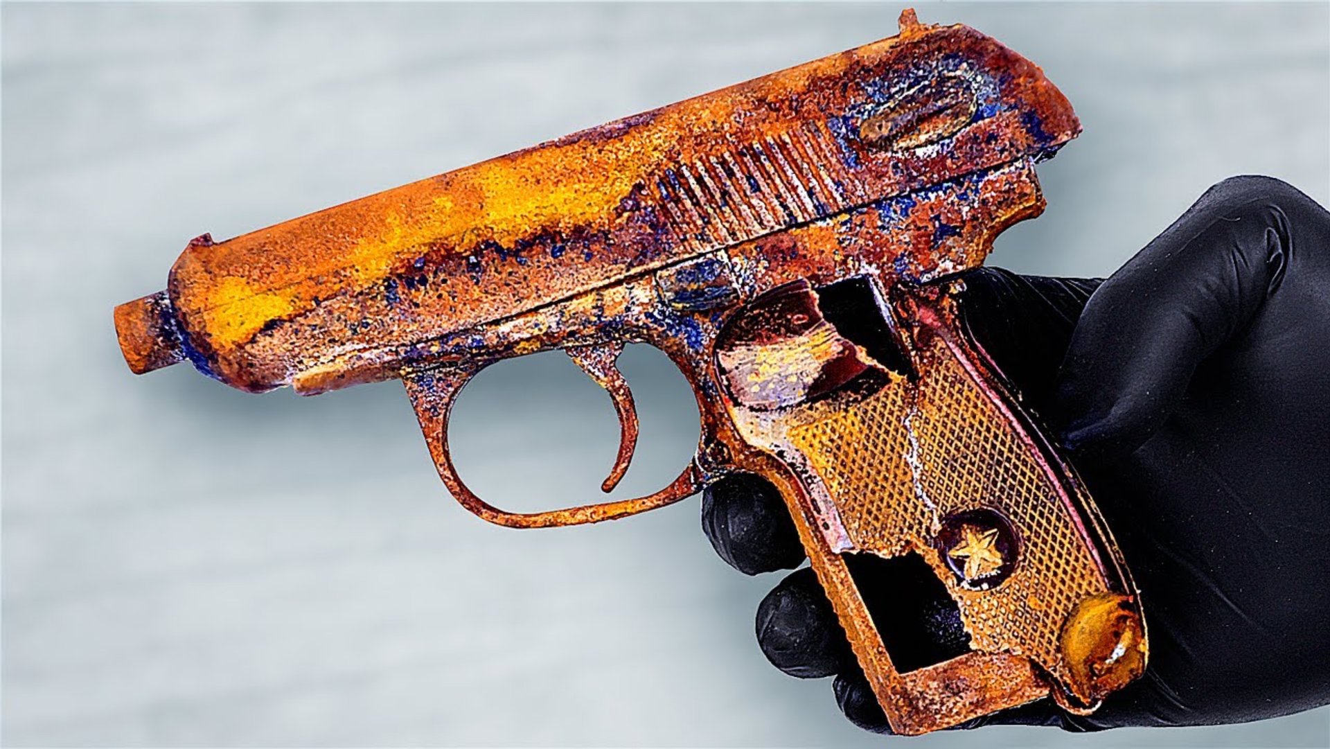 Реставрация старого пистолета смотреть онлайн