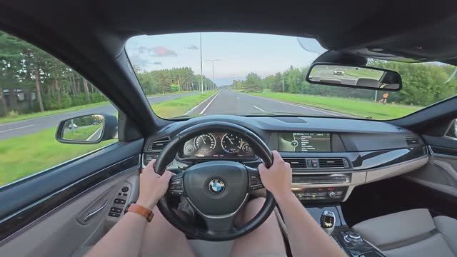 BMW F10 525D xDrive 2012 POV Test Drive смотреть онлайн