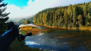 Со спиннингом по красивой горной реке