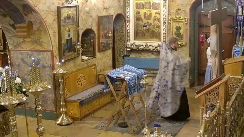 Молебен с акафистом Порт-Артурской иконе Божией Матери. Храм Успения в Путинках. смотреть онлайн