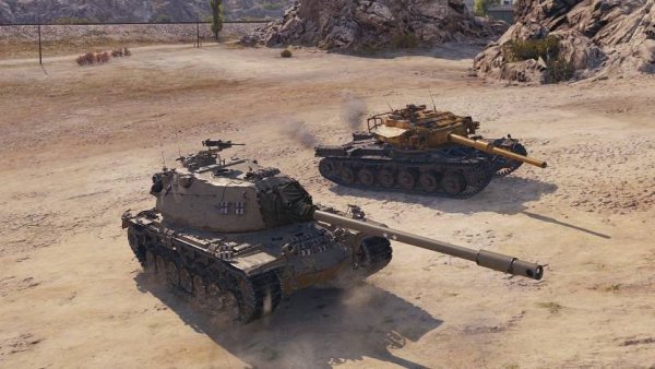 Взвод M103 и STRV K вдвоём против всех!