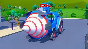 Мультик📺 "Супер Грузовик" - Гигантский бур спасает подъемный кран на стройке🏗️