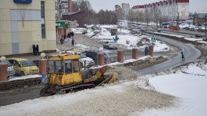 Шнекоротор СШР-2,6М (ДЭ-220А) на шасси трактора ДТ-75МЛ.