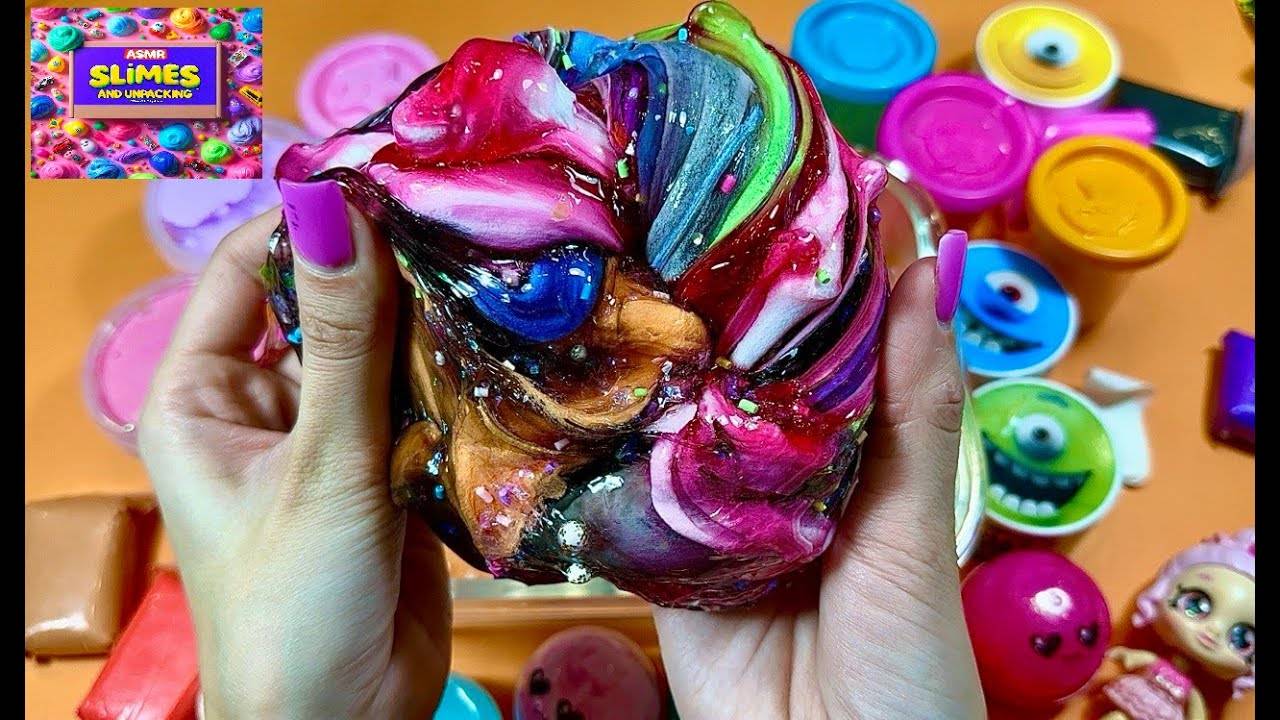 Смешивание слаймов | АСМР видео | Слайм АСМР | Рецепт слайма | Игра слайм смотреть онлайн