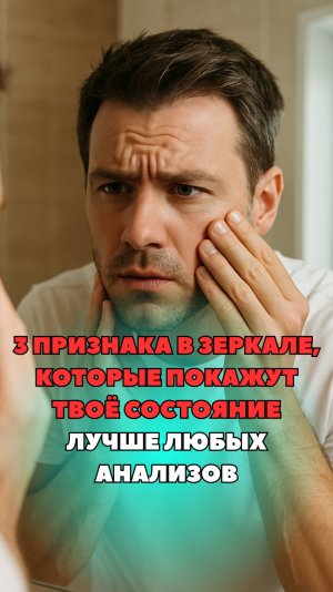 3 ПРИЗНАКА В ЗЕРКАЛЕ, КОТОРЫЕ ПОКАЖУТ ТВОЁ СОСТОЯНИЕ ЛУЧШЕ ЛЮБЫХ АНАЛИЗОВ