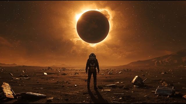 Black Hole Eclipse 🌑 2-Hour Cosmic Ambience ｜ Dying Exoplanet Soundscape ｜ Cinematic ｜ Tense