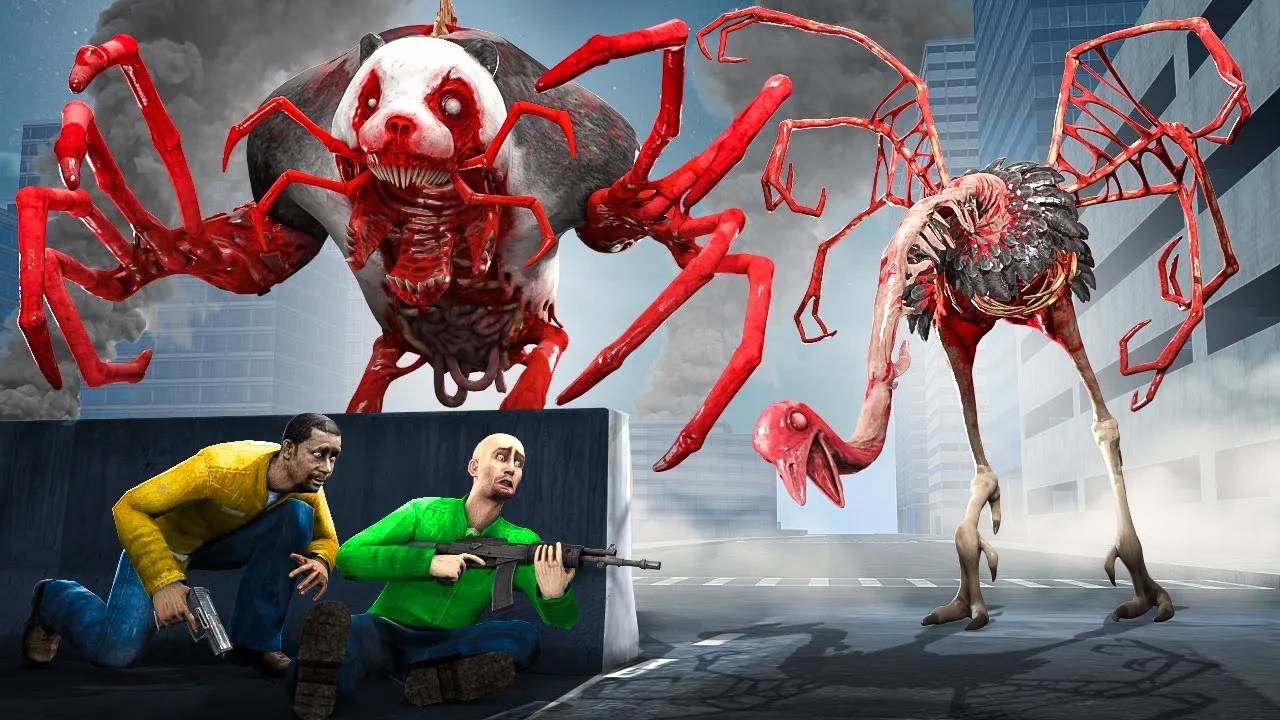 ЖИВОТНЫЕ ЗОМБИ АТАКУЮТ! ПАРАЗИТЫ ЗООЧОСИС ОХОТЯТСЯ НА НАС! УГАР И БЕЗУМИЕ В Garry`s Mod смотреть онлайн