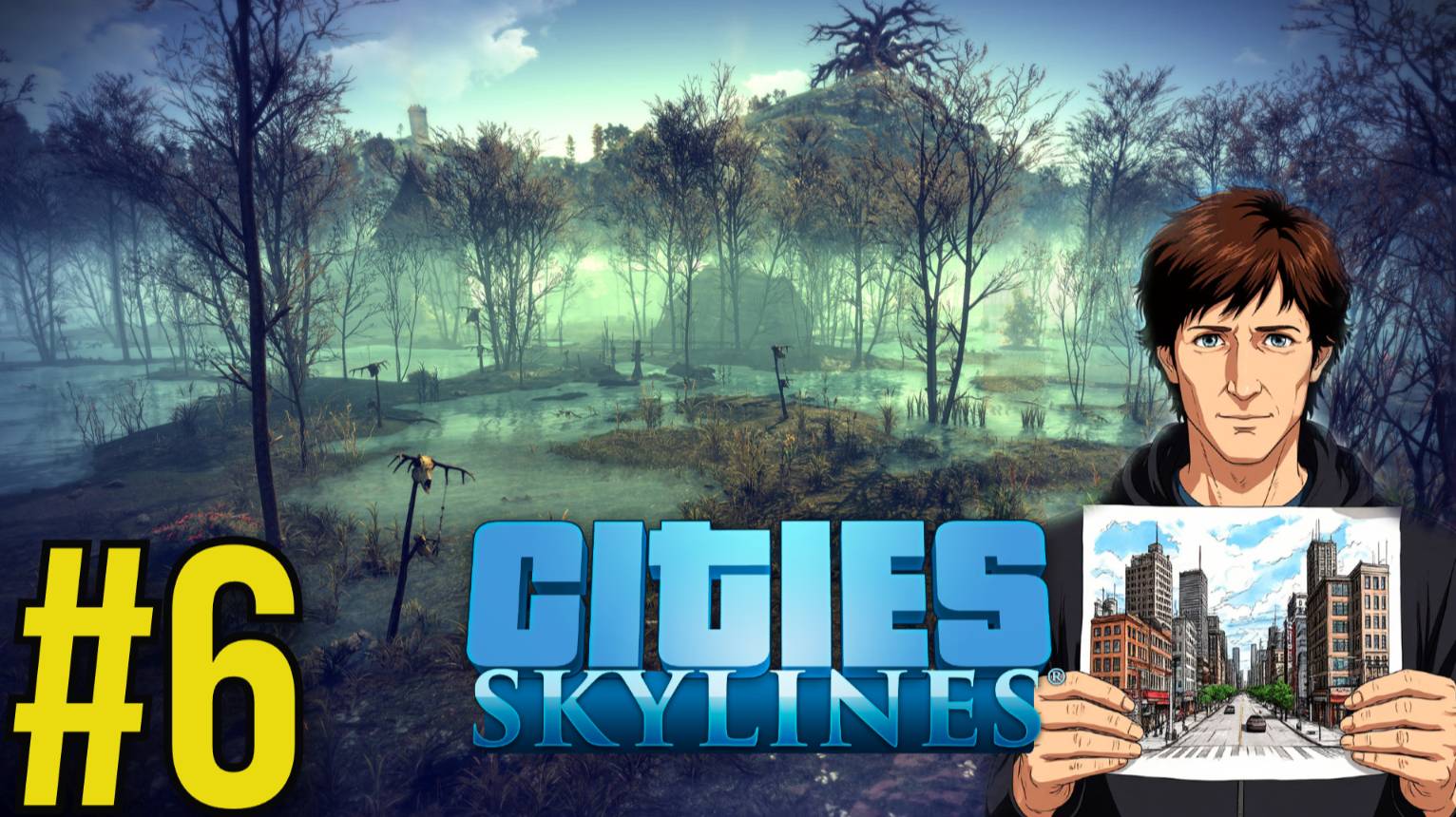 Cities: Skylines Прохождение (2025) ч6 - Автобусы для чудо города