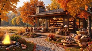 Осеннее джаз-кафе 🍁 Уютная стойка с яблочным сидром и джазовое пианино для релаксации