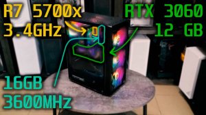 Обзор и тесты | Ryzen 7 5700x / RTX 3060 12GB | Aleksey PC fan
