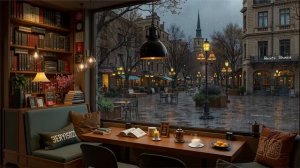 Теплый джаз в дождливом европейском кафе 🎶