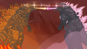 Термо Годзилла VS эволюция Годзилла