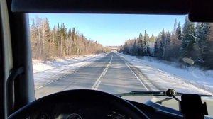 Перегоняем КаМаЗ 5490(на метане) и зима наступило неожиданно