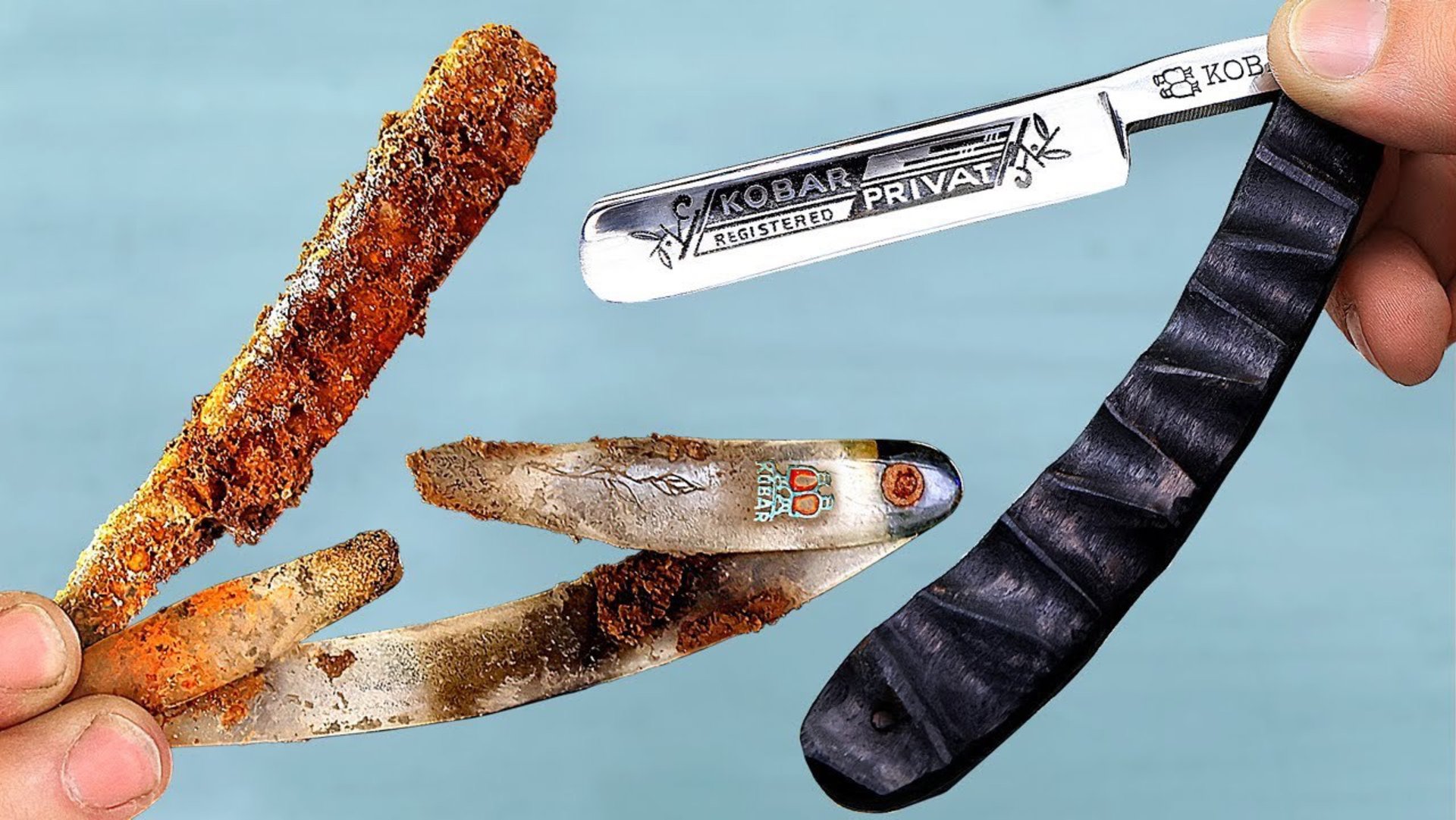 Восстановление ржавой опасной бритвы