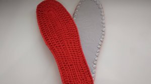 Подошва для вязанной домашней обуви .