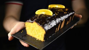 Идеальное сочетание, апельсиновый кекс с шоколадом.