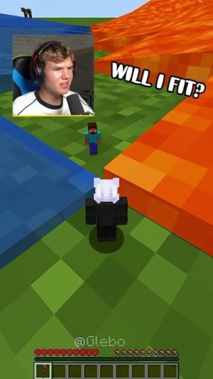 Смогу Пройти в Minecraft?😎 588% #shorts #шортс #minecraft #майнкрафт #майн #челлендж #мем #lisfox