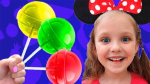 Лиза с папой и их забавная история с конфетами /  Большой сборник / Видео для малышей