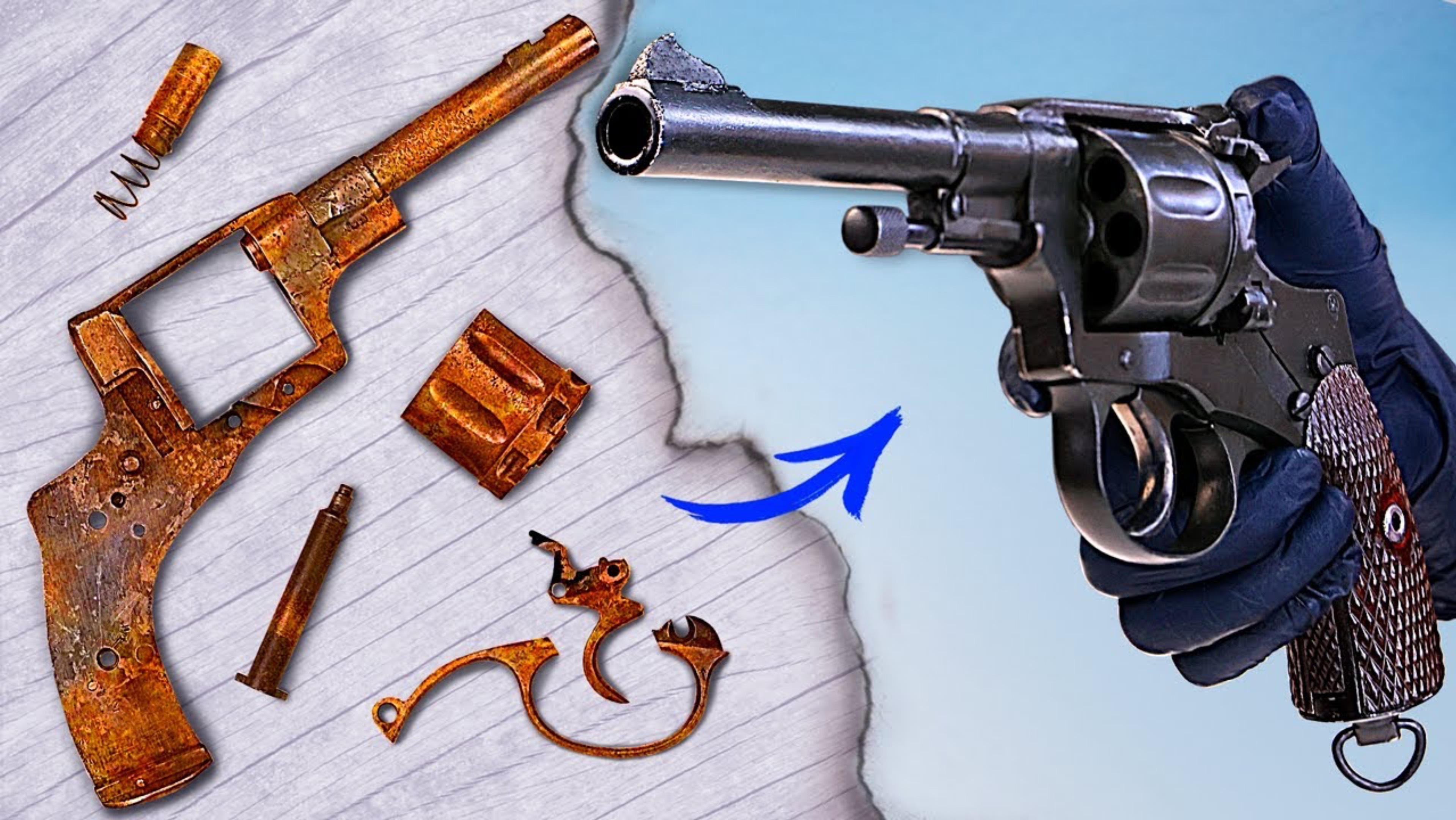 Реставрация ржавого Нагана 1926