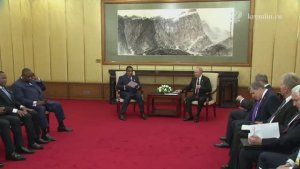 Владимир Путин на встрече с Дени Сассу-Нгессо: «Конго – наш надёжный друг и партнёр, Пекин, 03.09