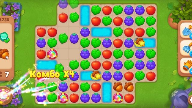 5735 и 5736 уровни Gardenscapes смотреть онлайн