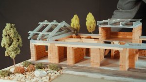 Строим макет дома по проекту Mikea 5 SF