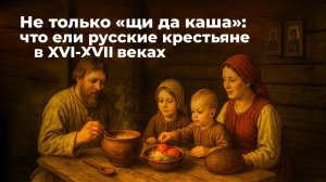 Не только «щи да каша»: что ели русские крестьяне в XVI-XVII веках