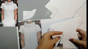 Моделирование. Платье с полурегланом, воротником-стойкой. Выкройка № 250.