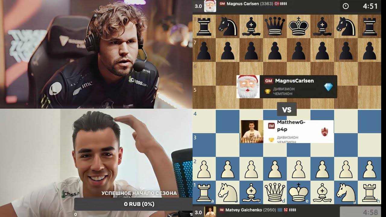 Великий ЧЕМПИОН! Матвей Гальченко - Магнус Карлсен 02.09.2025 смотреть онлайн
