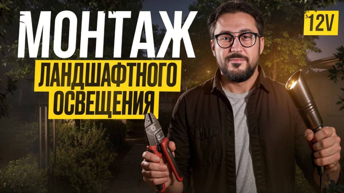 Сделай ландшафтное освещение СВОИМИ РУКАМИ: наглядное руководство с примером работ смотреть онлайн