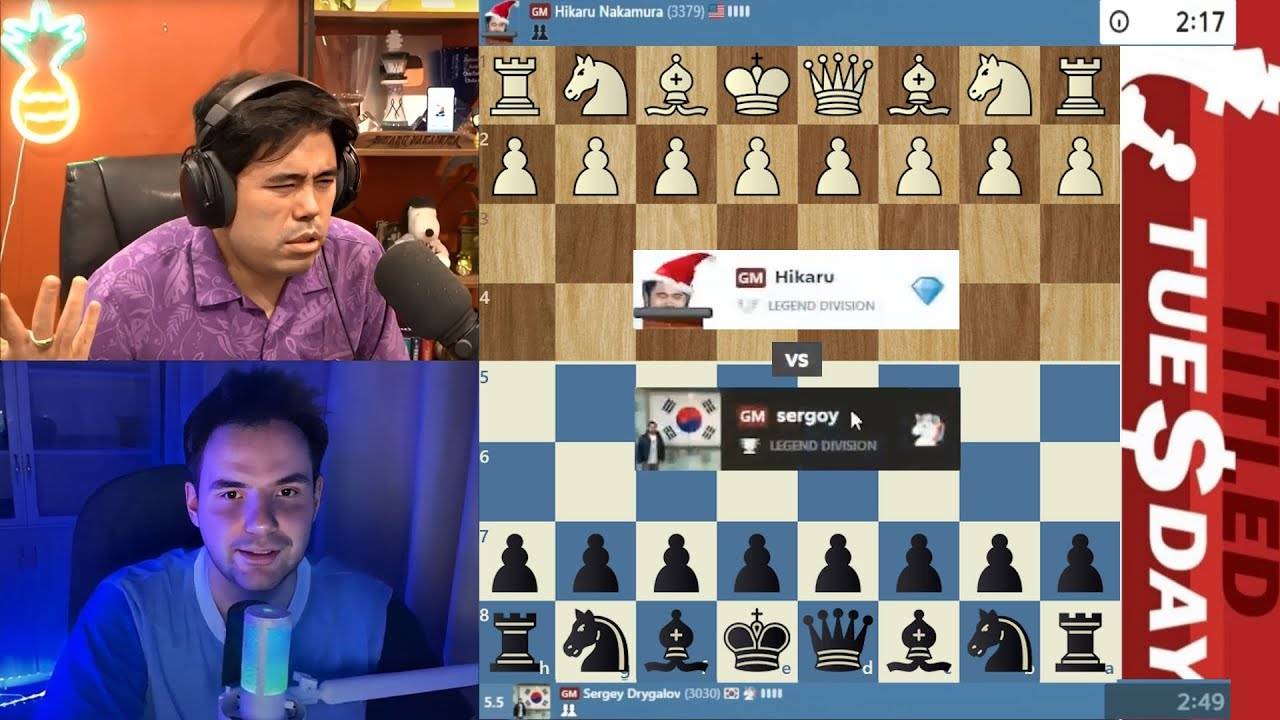 Ух ТЫ, какие ЛЮДИ! Хикару Накамура - Сергей Дрыгалов 02.09.2025 смотреть онлайн