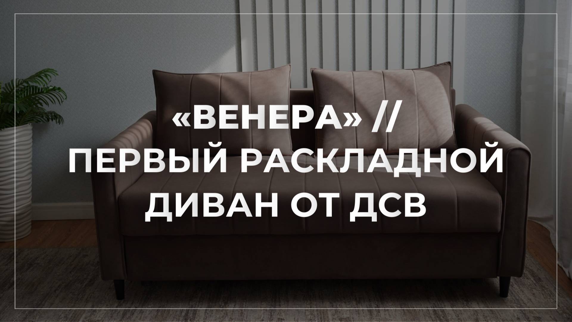 «ВЕНЕРА» // ПЕРВЫЙ РАСКЛАДНОЙ ДИВАН ОТ ДСВ смотреть онлайн