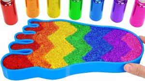 ИГРАЕМ В СЛАЙМЫ ЗАЛИВАЕМ В ФОРМУ СЛЕДА НОГИ ВИДЕО ДЛЯ ДЕТЕЙ ДЕТСКИЙ КАНАЛ ИГРАЛКИ-ЗАЛИПАЛКИ