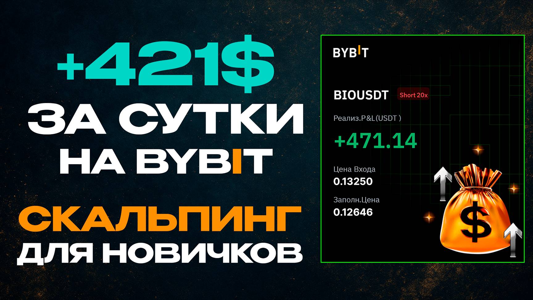 Скальпинг на Bybit с нуля: сетап и +$471 за сутки — пошаговый гайд смотреть онлайн