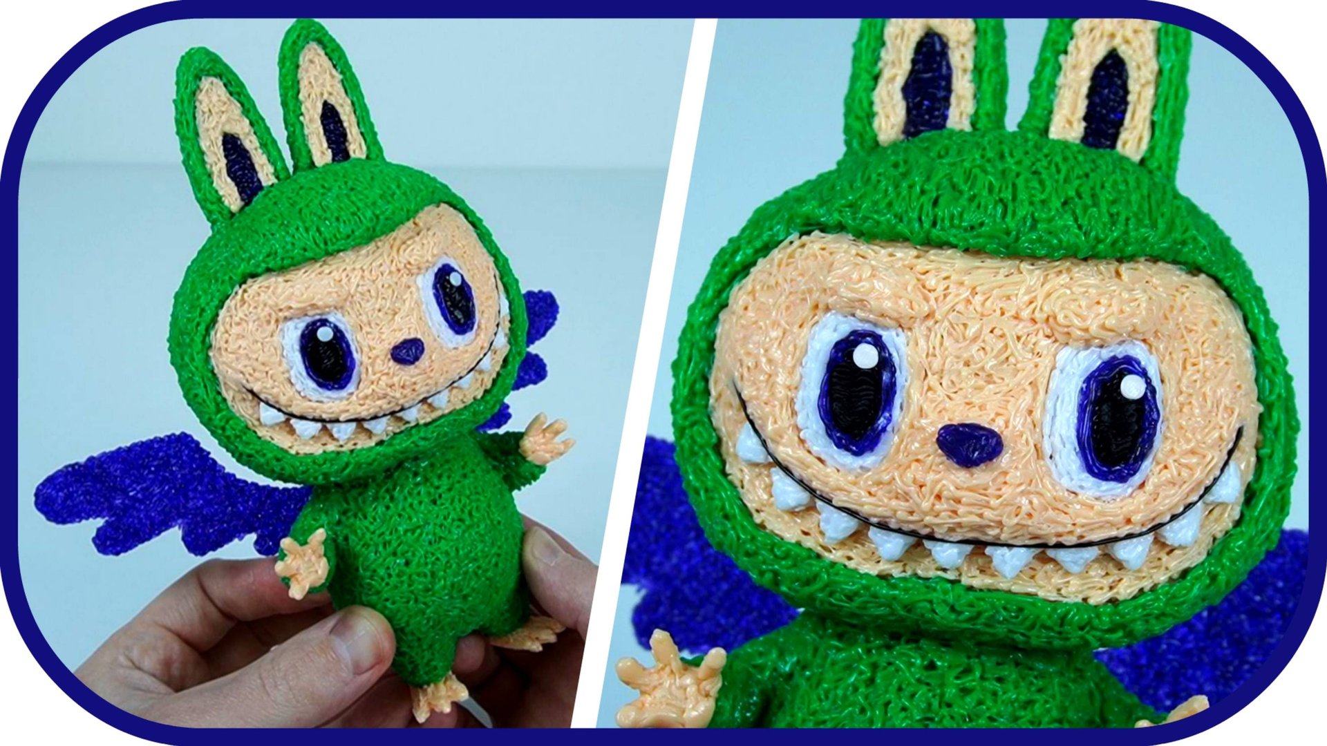 ЛАБУБУ 3d ручкой. Как сделать Лабубу своими руками с помощью 3д ручки. смотреть онлайн