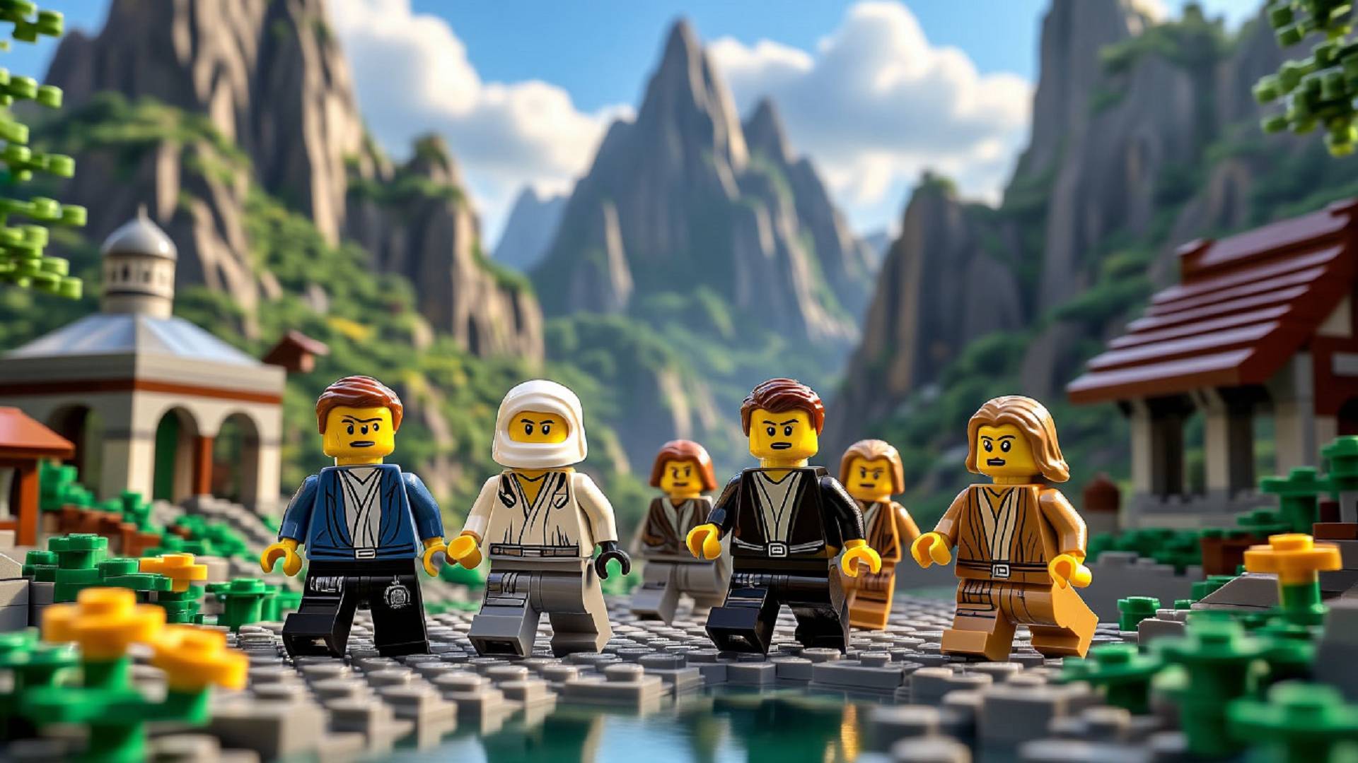 LEGO Star Wars The Complete Saga / Эпизод 1 Скрытая угроза / Побег с Набу смотреть онлайн