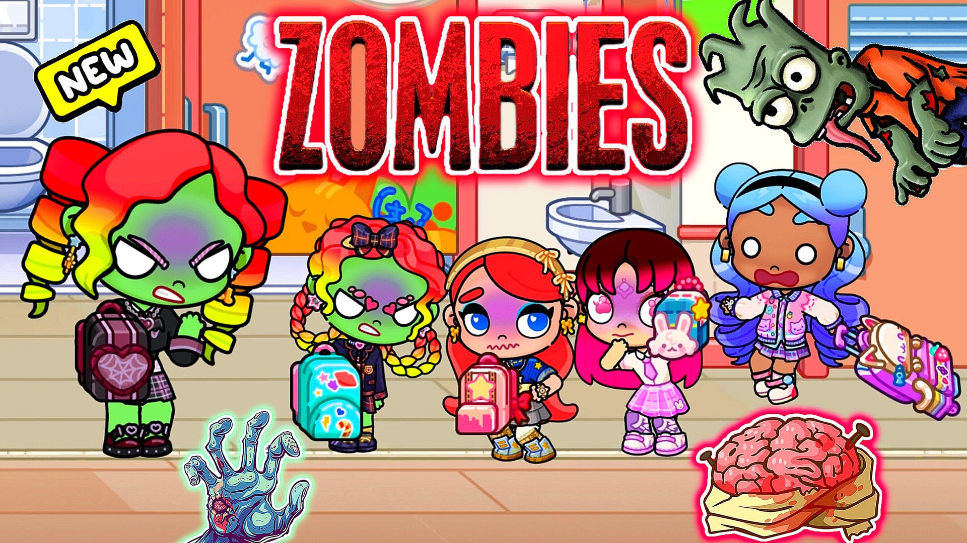 Аватар Ворлд. ЗОМБИ В ШКОЛЕ 🧟♀️ ВСЕ ИСЧЕЗЛИ