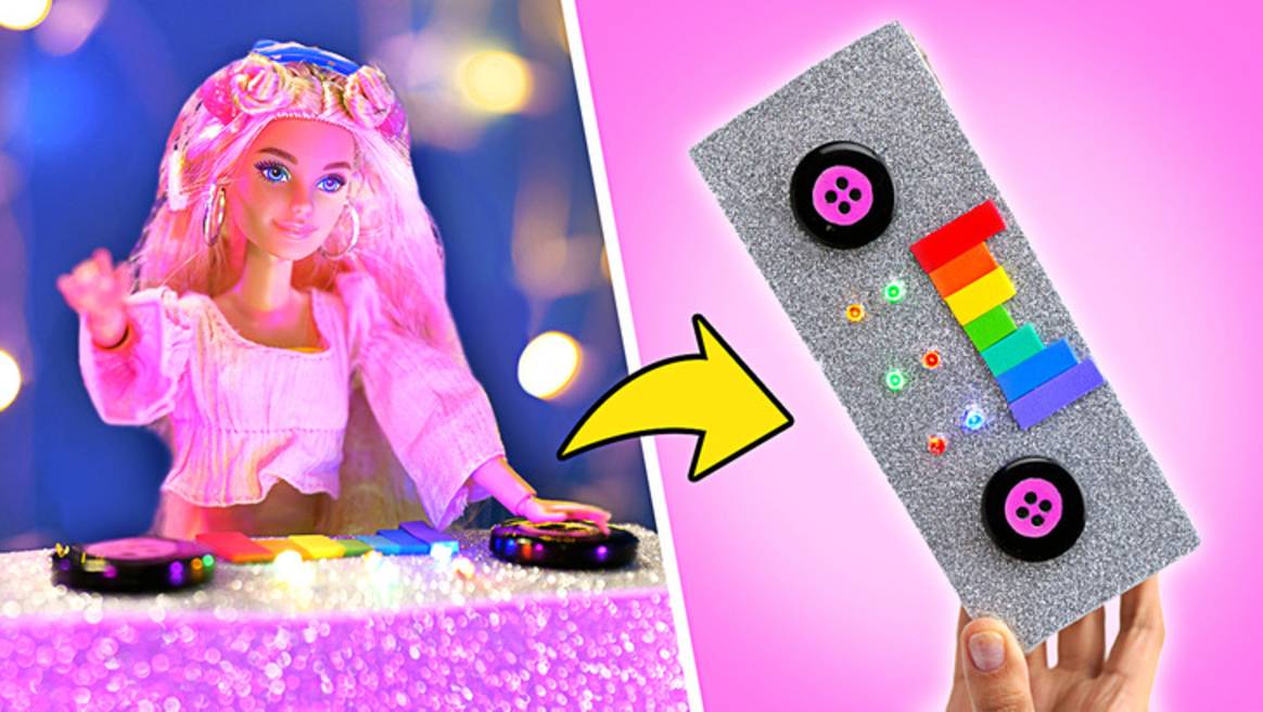 Волшебные поделки для кукол ✨ Блестящие аксессуары и гламурные наряды 👗💖 смотреть онлайн