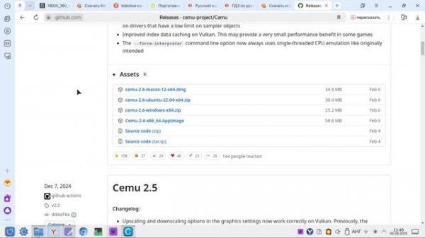 Appimage CEMU 2.6 запускаем на Linux Rosa Fresh 13 Plasma