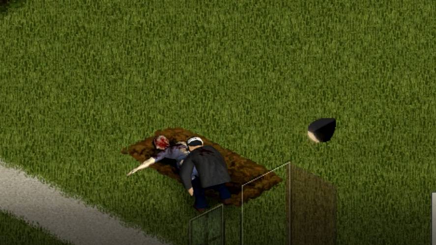 урыл и закопал зомби в project zomboid