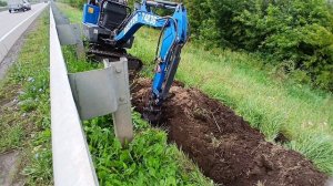 Траншея 800м мини экскаватором Rippa R10