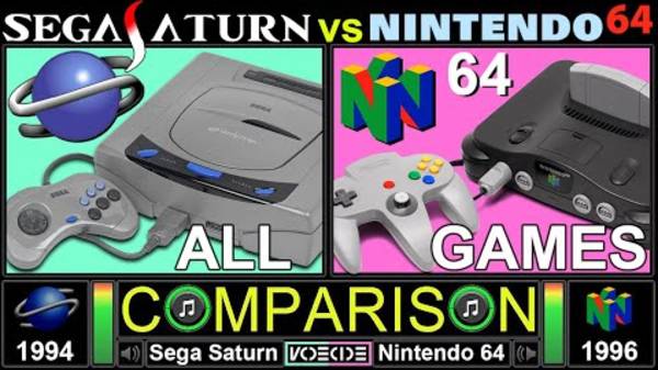 Сравнения Всех Игр на Sega Saturn vs Nintendo 64 смотреть онлайн