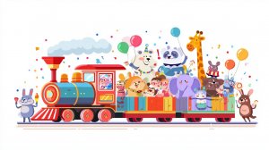 ПАРОВОЗИК ТУ‑ТУ — ВЕСЁЛАЯ ПЕСЕНКА ДЛЯ ДЕТЕЙ | МУЛЬТИК ПРО ПОЕЗД