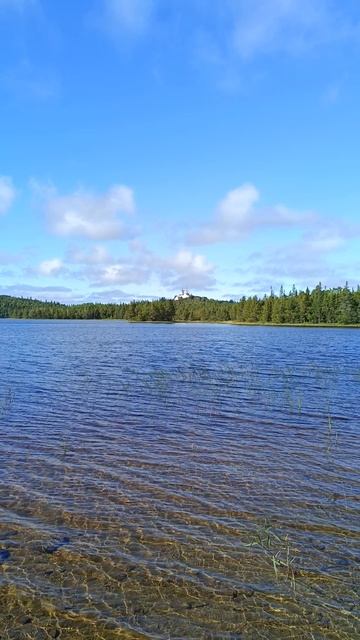о.Анзер, Голгофо-Распятский скит Соловецкого монастыря со стороны Голгофского озера